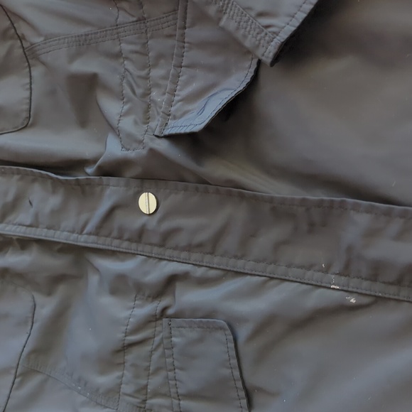 Calvin Klein Womens Full Zip Coat Jacket Mock Neck Long Sleeves Black Size M - Picture 2 of 8